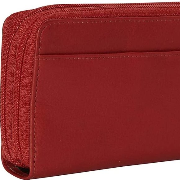 Mancini Ladies' RFID Secure Double Zipper Wallet - Picture 4 of 7